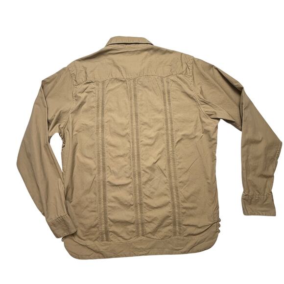 Monitaly x Camisería Canul Guayabera Shirt — Khaki Poplin Vancloth, Size Small - Picture 3 of 14